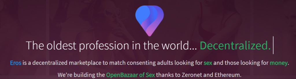 Imagem da matéria: Eros.vision: Conheça o "SilkRoad do Sexo" e seu ICO