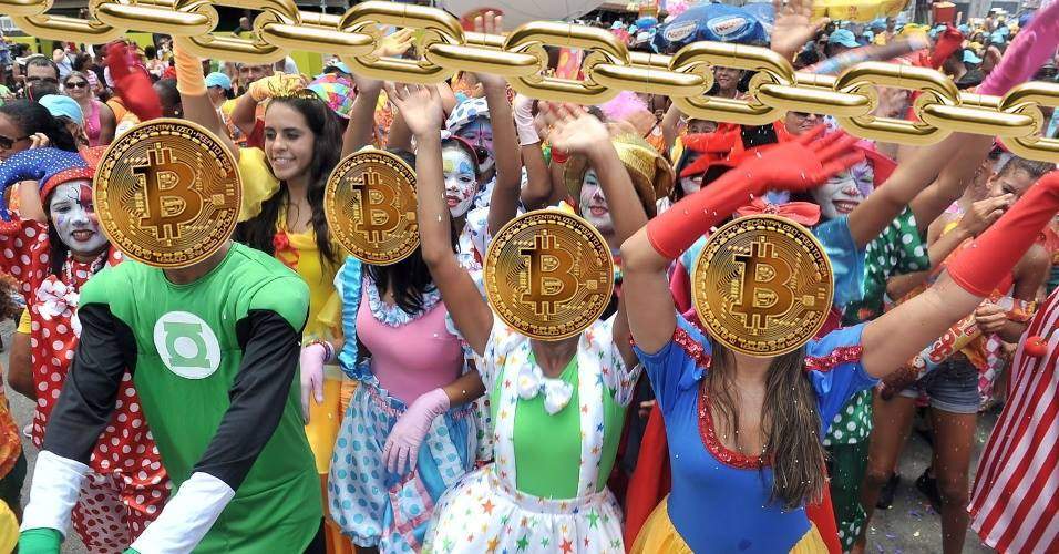 Imagem da matéria: Bloco Chain = Carnaval + Bitcoin
