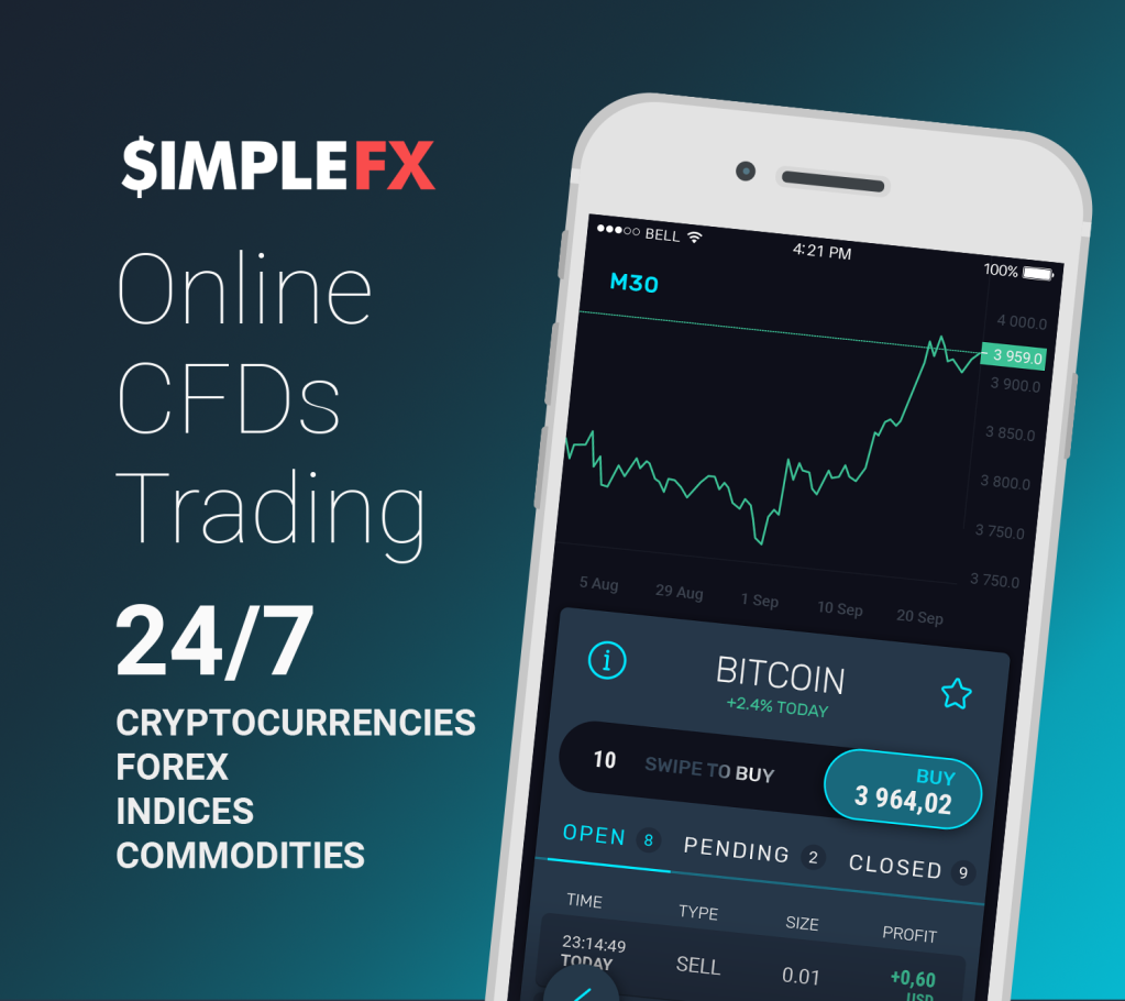 Imagem da matéria: SimpleFX Lança um novo App de Trading!