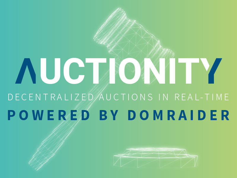 Imagem da matéria: DomRaider Lança Auctionity, a Primeira Versão de sua Solução de Leilão Baseada em Blockchain