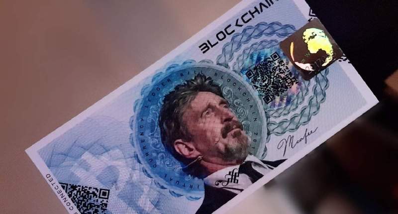 Imagem da matéria: John McAfee Lança Criptomoeda Física