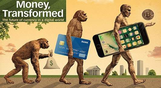 Imagem da matéria: Capa da Revista do FMI Mostra Bitcoin como a Evolução do Dinheiro