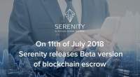 Imagem da matéria: Serenity Lança Versão Beta de Escrow no Blockchain