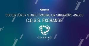 Imagem da matéria: Token Ubcoin começa a ser negociado na exchange de Singapura C.O.S.S