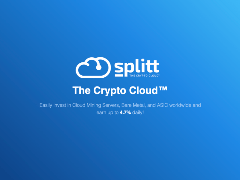 Imagem da matéria: A Splitt apresenta uma nova e avançada plataforma de mineração em nuvem para uma mineração de criptomoeda mais lucrativa e segura