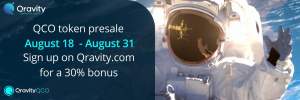 Imagem da matéria: Pré-venda do ICO da Qravity está no ar - plataforma de produção e distribuição de entretenimento baseada em blockchain oferece bônus de 30% para os primeiros participantes