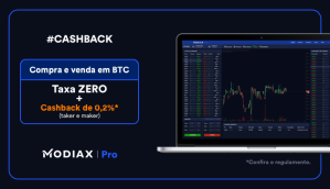 Imagem da matéria: Exchange brasileira MODIAX distribui crédito em Bitcoin de acordo com o volume transacionado dos usuários