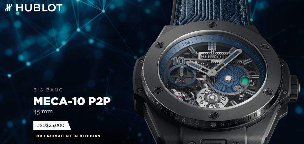 Imagem da matéria: Hublot lança relógio de R$ 90 mil que só pode ser comprado com bitcoin