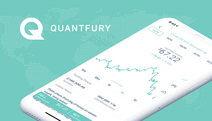 Imagem da matéria: Quantfury, o app para negociação de criptomoedas, ações, fiat e commodities totalmente gratuito e com taxas zero