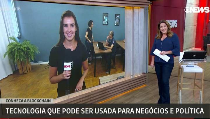 Imagem da matéria: GloboNews destaca especialistas brasileiros em reportagem sobre blockchain e bitcoin