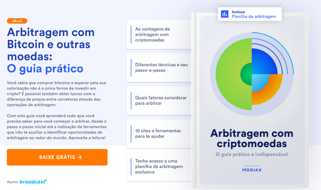 Imagem da matéria: Corretora brasileira lança eBook gratuito sobre arbitragem com Bitcoin e outras Criptomoedas