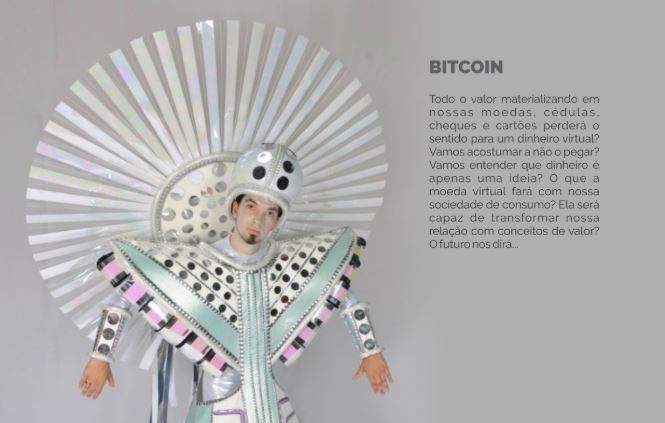 Imagem da matéria: Escola do Carnaval do Rio terá samba-enredo sobre o dinheiro e fantasia de bitcoin