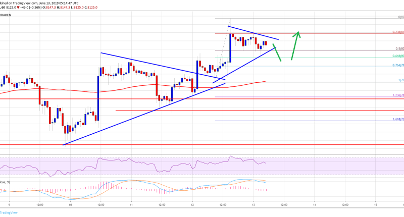 Imagem da matéria: Análise Técnica Bitcoin 13/06/19