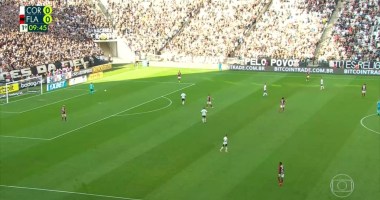 Imagem da matéria: "Compre Bitcoin", diz anúncio no Itaquerão em jogo de Corinthians contra Flamengo