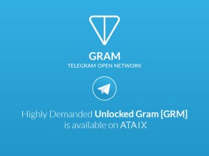 Imagem da matéria: ATAIX disponibiliza Tokens Gram, do Telegram, para o público