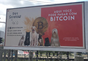 Imagem da matéria: Pet Shop do Espírito Santo que aceita bitcoin faz anúncio em outdoor