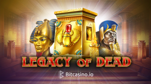 Imagem da matéria: Legacy of Dead: um dos slots mais famosos do momento chega ao Bitcasino.io