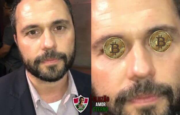 Imagem da matéria: 'Mário Bitcoins': Fluminense faz grandes contratações e presidente do clube vira meme