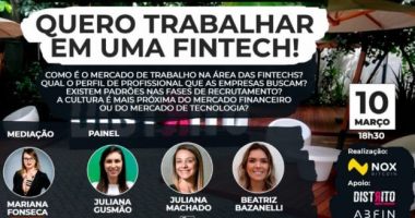 Imagem da matéria: Profissionais da Quinto Andar, Creditas e Juros Baixos vão contar como é trabalhar em uma fintech