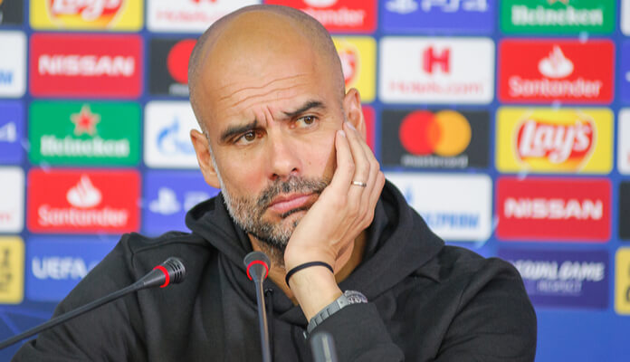 Imagem da matéria: Pep Guardiola, Manchester City, é extorquido em R$ 600 mil em bitcoin por ex-funcionário