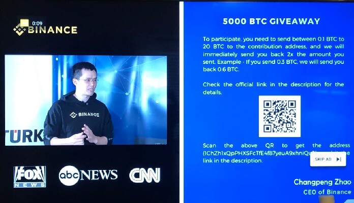 Imagem da matéria: "Youtube não está fazendo nada contra os golpes", diz CEO da Binance