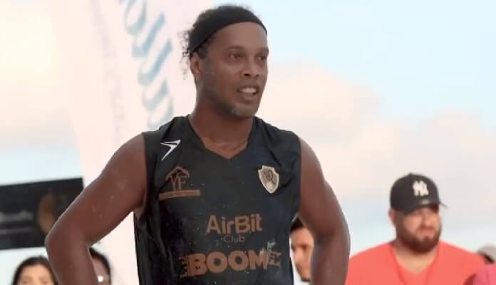 Imagem da matéria: Ronaldinho e Enzo Fittipaldi promoveram empresa de brasileiro preso pelos EUA