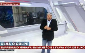 Imagem da matéria: Datena mostra mansão de R$ 17 milhões de acusado de pirâmide financeira