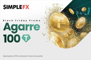 Imagem da matéria: SimpleFX vai dar 100 USDT a todos os traders na Black Friday