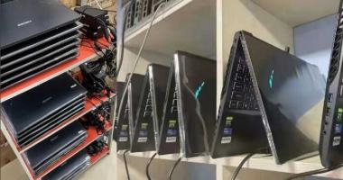 Imagem da matéria: Mineradores de ethereum estão usando notebooks com placas RTX 3000 na China