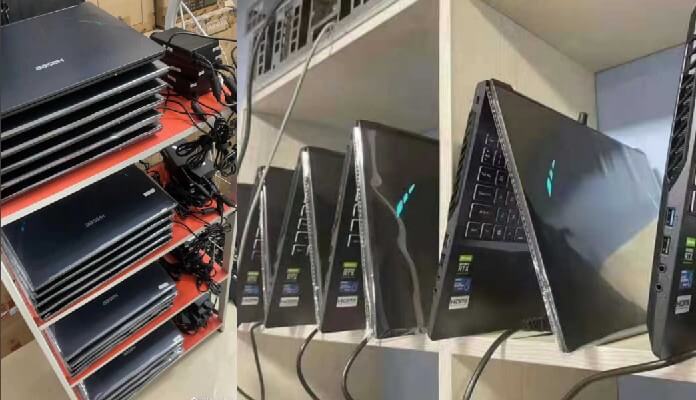 Imagem da matéria: Mineradores de ethereum estão usando notebooks com placas RTX 3000 na China