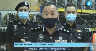 Imagem da matéria: Vídeo: Polícia abre guerra contra roubo de eletricidade para mineração de bitcoin na Malásia