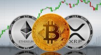 Imagem da matéria: Bitcoin, Ethereum e XRP abrem em alta nesta quinta-feira; Dogecoin cai