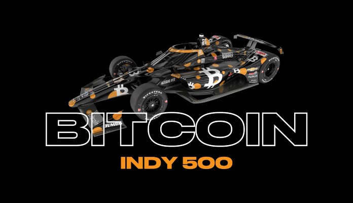 Imagem da matéria: Piloto vai dirigir carro inspirado no Bitcoin na corrida mais importante da Fórmula Indy