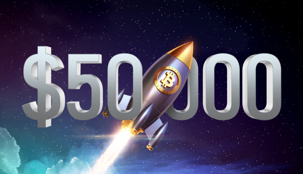 Imagem da matéria: Bitcoin (BTC) supera marca de US$ 50 mil pela primeira vez desde maio