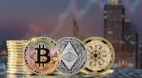 Imagem da matéria: Bitcoin (BTC) e Ethereum (ETH) operam em queda nesta quinta; Cardano (ADA) sobe 5%