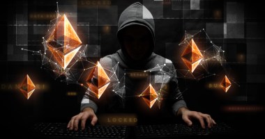 Ilustração de um hacker de Ethereum