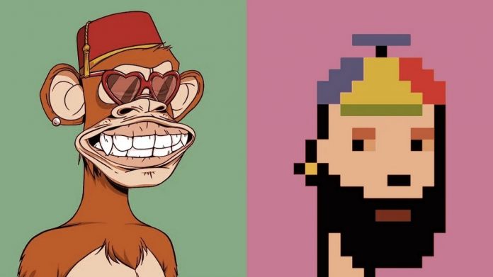 Português CryptoPunks e Bored Apes estão entre as coleções de NFT mais populares do mercado