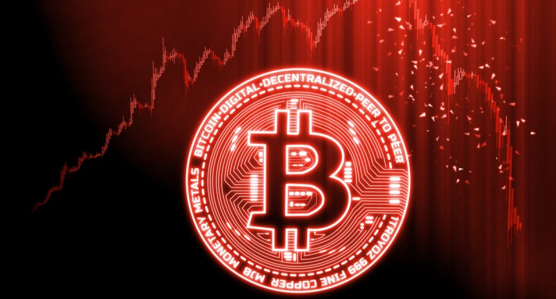 Imagem da matéria: Bitcoin volta a desabar neste sábado e puxa mercado de criptomoedas para o vermelho