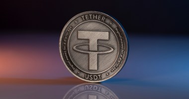 Moeda de Tether (USDT) sob superfície lisa