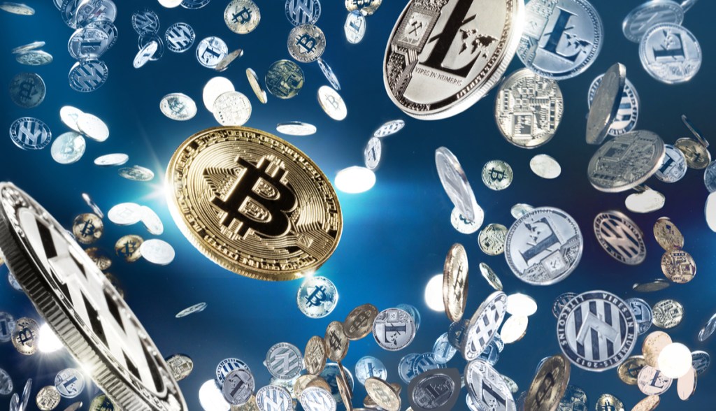 Chuva de criptomoedas
