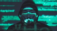 Homem de máscara Anonymous em vídeo no Youtube