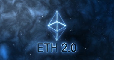 Logo da criptomoeda Ethereum com fundo preto