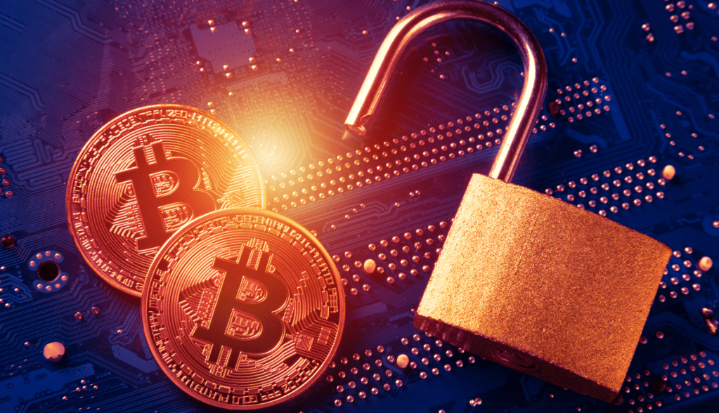 Cadeado e bitcoin