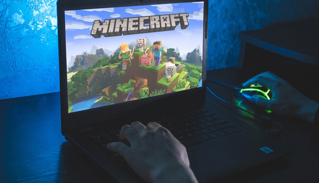 Tela de Minecraft