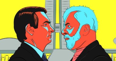 desenho de bolsonaro e lula