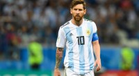 Lionel Messi jogador de futebol durante partida pela seleção da Argentina