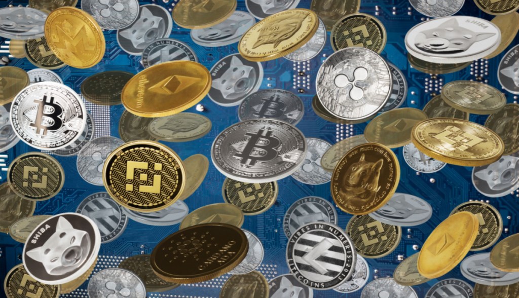 Chuva de criptomoedas