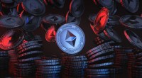 Pilha com varias moedas de Ethereum