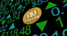 números e moeda de stablecoins