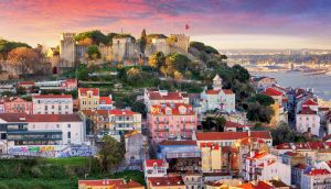 Vista da capital de Portugal Lisboa